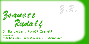 zsanett rudolf business card